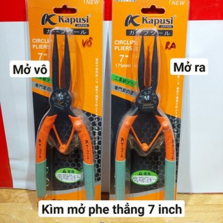 Kìm mở phe đủ loại 7 inch hiệu Kapusi, thẳng ra, thẳng vô, cong ra, cong vô, Kìm mở phe kìm phanh