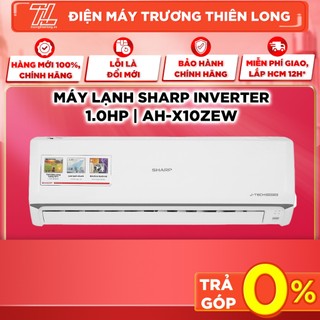 Ah-x10zew - miễn phí công lắp đặt - máy lạnh sharp inverter 1.0hp ah-x10zew - giao toàn quốc