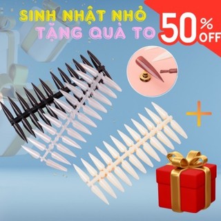 Móng mẫu vỉ tập vẽ, tập sơn - móng mẫu thanh 240 móng phom nhọn chanh nail