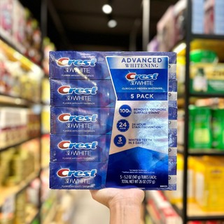 ( NHẬP KHẨU MỸ ) Kem Đánh Răng Crest 3D White Advanced Whitening 147gr