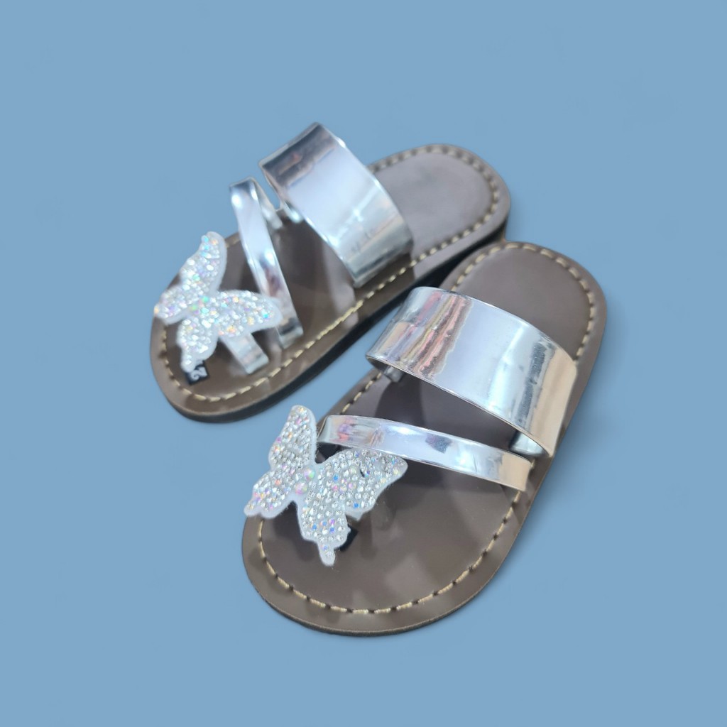 DÉP QUAI CHÉO cho bé gái siêu dễ thương chất liệu da hình nơ đế may siêu chắc