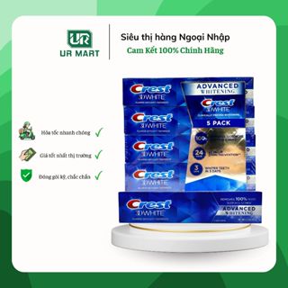 ( NHẬP KHẨU MỸ ) Kem Đánh Răng Crest 3D White Advanced Whitening 147gr