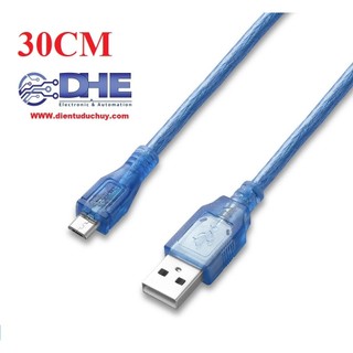 Cáp usb micro - dài 30cm: esp8266, esp32....