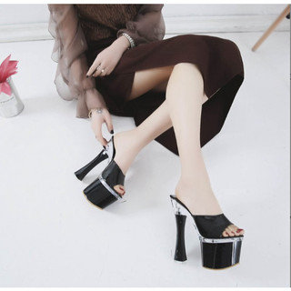 Sục cao gót cao cấp, giày catwalk,giày sự kiện thiết kế trẻ trung, sang trọng cao 17 phân