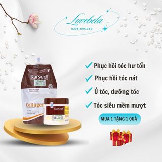 Ủ tóc collagen Karseell 500ml siêu mượt, phục hồi tóc hư tổn CAM KẾT 100% CHÍNH HÃNG [ Có tem chống hàng giả ]