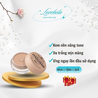 Phấn tươi Mousse Đức 4 trong 1 vừa làm lót, nền, phủ, siêu che khuyết điểm, mịn màng, tone đẹp ( chính hãng Đức}