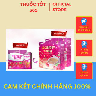 Cà phê giảm cân mâm xôi raspberry coffee chính hãng - hộp 15 gói