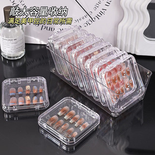 Hộp đưng nail box, móng tay giả trong suốt