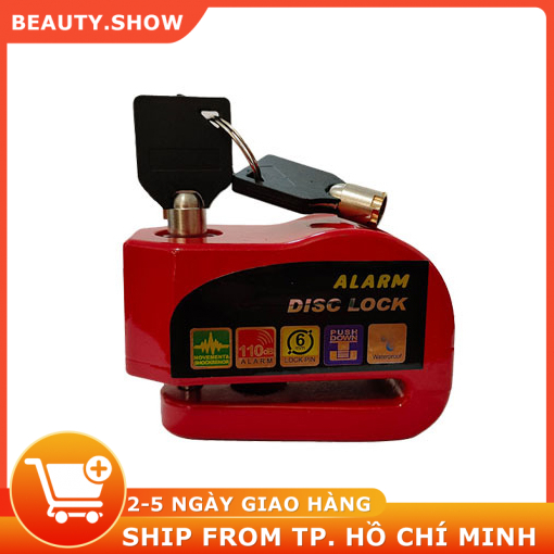 🥇FREESHIP🥇Ổ Khoá Phanh Đĩa Xe Máy Báo Động Có Còi Hú Chống Trộm Alarm Disc Lock Chống Nước An Toán C