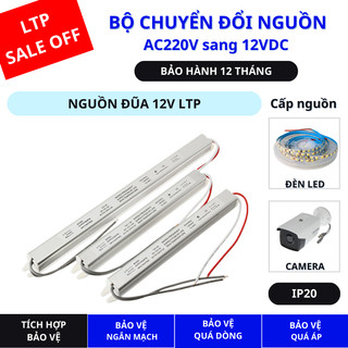 Nguồn đũa 12V - Nguồn led 12V 2A, 3A, 4A, 5A dùng cho tranh điện, hộp đèn quảng cáo siêu mỏng