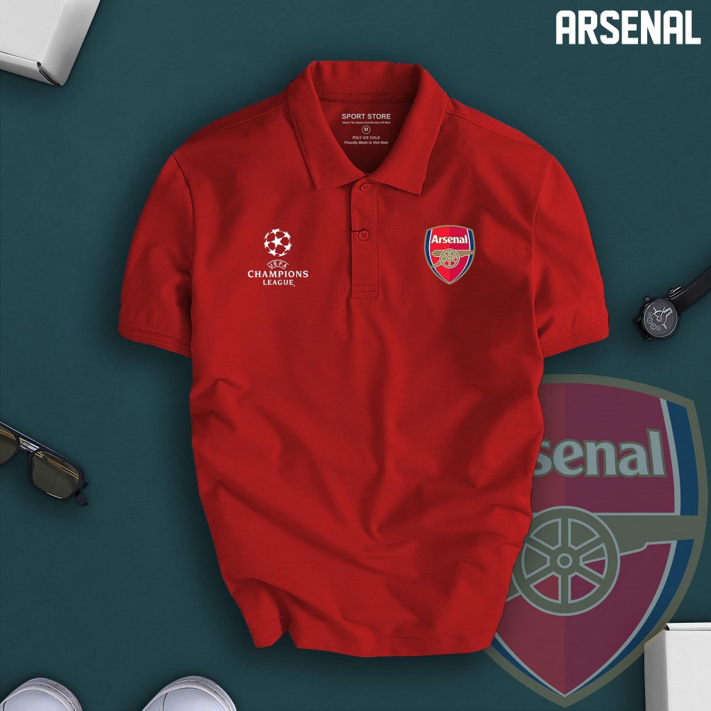 Áo Polo CLB Ả, Áo thun polo nam thể thao có cổ sang trọng, lịch sự - HT Sports Store
