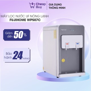 Máy lọc nước nóng lạnh mini để bàn nhập khẩu Fujihome,4 cấp lọc bình lọc nước uống trực tiếp làm nóng lạnh Block tự ngắt