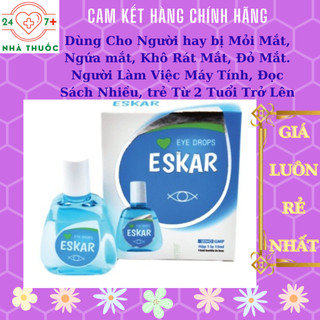Eska - dung dịch nhỏ mắt làm dịu mắt, sáng mắt, phòng ngừa các bệnh đau mắt