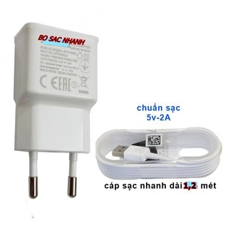 Bộ sạc nhanh micro cho samsung j2 prime/j5 prime/j7 prime/j1/j2/j5/j7.... các máy dùng chân sạc micro