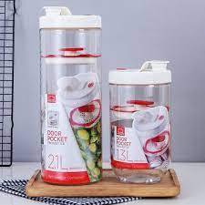 Lọ muối dưa cà, hộp muối dưa cà lock&lock, hộp đựng thực phẩm inl413w 2.1lít có lưới chèn