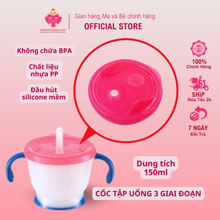 Cốc tập uống 3 giai đoạn richell rc41013 - chính hãng