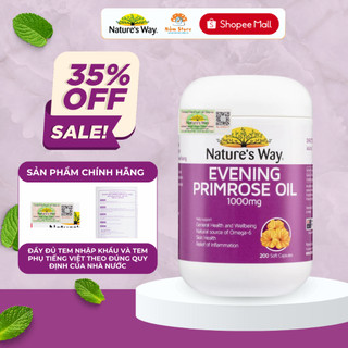 Cân bằng nội tiết tố tổng hợp nature's way evening primrose oil giúp làn da đẹp từ bên trong 1000mg
