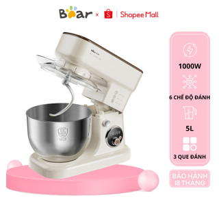Máy đánh trứng để bàn 5l đa năng bear sjj-e08g1, 1000w, đánh kem -trộn bột- trộn thịt, bh 18 tháng