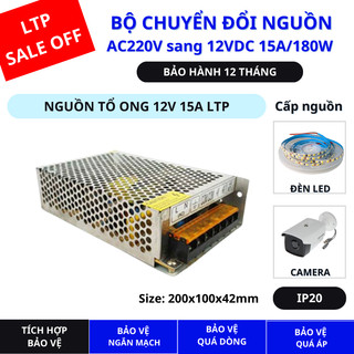 Nguồn Tổ Ong 12V - Nguồn Tổng DC 12V 15A Chuyên Dùng cho Led & Camera - Bảo Hành 12 Tháng