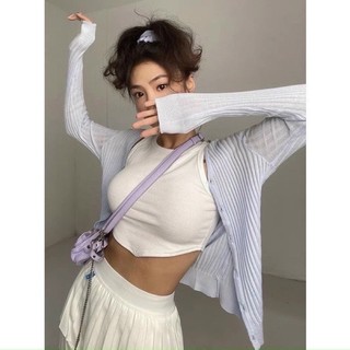 Áo croptop tăm ba lỗ basic