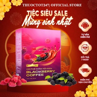 Cà phê giảm cân mâm xôi đen raspberry chính hãng max eagle mẫu mới hiệu quả cao hơn loại cũ đến 20%