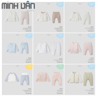 Bộ quần áo sơ sinh cài thẳng newborn Nous
