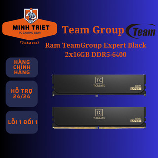 Ram team expert black 2x16gb ddr5-6400