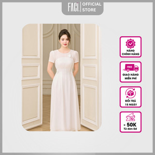 Đầm Nữ 𝐅𝐀𝐂𝐈 Calista Dress Dáng Dài Chất Tơ Ý Cao Cấp Dáng A Xòe Mềm Mại Tôn Dáng Che Khuyết Điểm FD240107