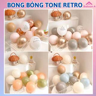 Set 10 Bóng Bay Tone Màu ReTro , Bong Bóng Trang Trí Sinh Nhật , Phòng Cưới , Sự Kiện