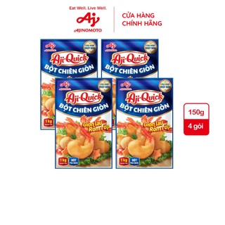 Combo 4 Gói Gia Vị Nêm Sẵn Aji-Quick® Bột Chiên Giòn 150g/Gói