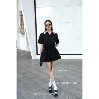 [ẢNH THẬT] VÁY SƠ MI PHỐI VIỀN CHUN EO VSMPVC