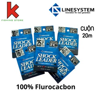 Dây Leader câu lure FC LINESYSTEM 100% Flurocacbon , dây siêu bền cuộn 20m