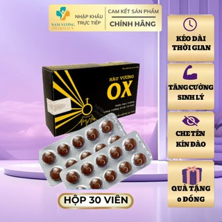 Hàu vương OX tăng cường sinh lý nam giới kéo dài thời gian quan hệ cải thiện xuất tinh sớm - Hộp 30v Nam Vương