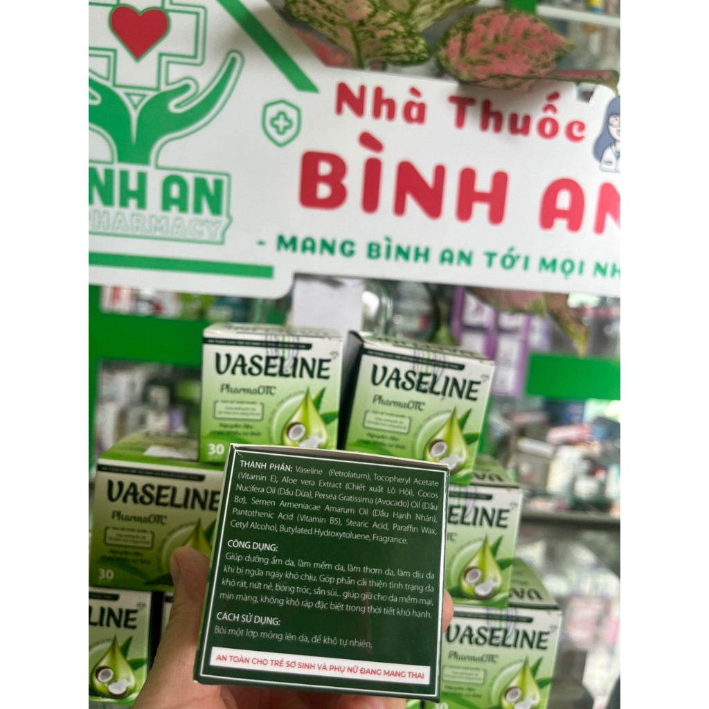 Vaseline PharmaOTC dưỡng ẩm, làm dịu da, giảm nứt nẻ tay, chân, mặt, gót chân - NT Bình An - 30g