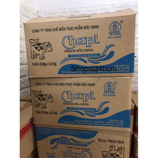 Thùng Thạch sữa chua chapi Đức Hạnh 6 túi/900gr