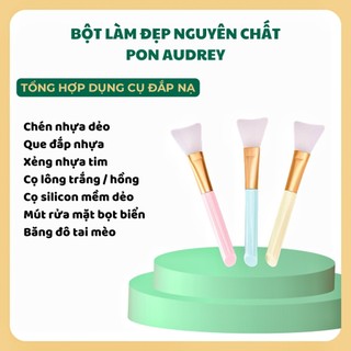 Cọ quét mặt nạ - Chổi đắp mask silicon, cán hồng, cán trắng lông mềm dễ vệ sinh độ bền cao