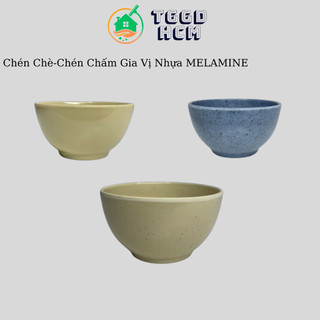 Chén chè đựng gia vị - chén mắm vàng kem nhựa melamine
