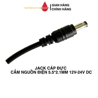 Jack cáp đực cắm điện 5.5*2.1mm 12v-24v dc