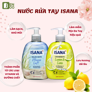 Nước Rửa Tay Y Tế Làm Sạch Dịu Da Không Làm Khô Da Tay ISANA hàng chính hãng Đức chai 500ml