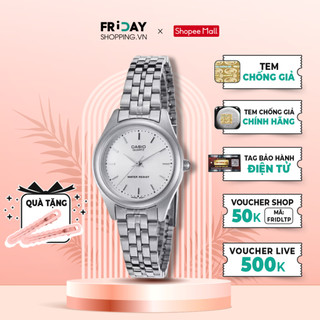 Đồng hồ casio nữ ltp-1129a-7ardf mặt tròn dây kim loại chính hãng