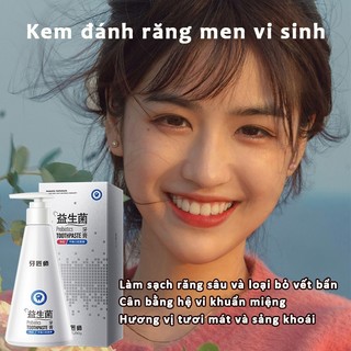Kem đánh răng 290g Probiotic đánh răng trang răng Lọc sạch chất bẩn Hơi thở thơm tho Dạng chất lỏng