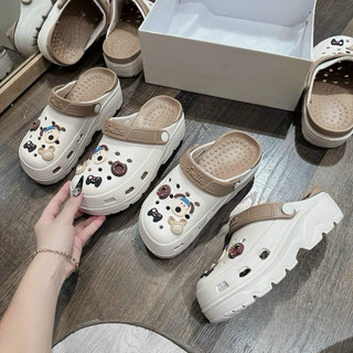 Dép Sục Nam Nữ Đế Cao 4cm Tăng Chiều Cao Đi Mưa Chống Trơn Trượt Kiểu Dáng Unisex