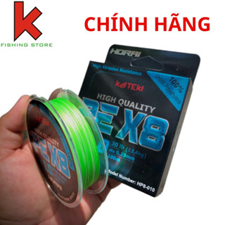 Dây pe horai câu lure, Dây pe x8 cuộn 100m dù siêu bền mịn mượt khỏe