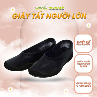 Giày thể thao - giày PICKLE BALL  Ggomoosin flat all black người lớn
