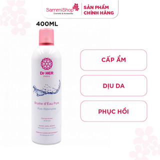 Combo dr her xịt khoáng water 400ml + dr her xịt khoáng water 150ml
