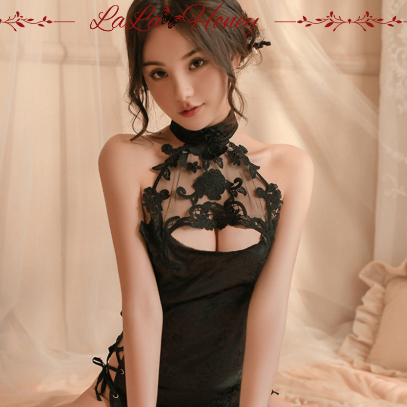 Váy Đầm Ngủ Cosplay Sexy Sườn Xám Đan Dây Eo Gợi Cảm, Bộ Đồ Ngủ Cosplay Sườn Xám Sexy Quyến Rũ - LALA HONEY | BigBuy360 - bigbuy360.vn