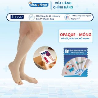 Vớ Y Khoa JOBST Opaque, Màu Da, Hở Ngón, Suy Giãn Tĩnh Mạch, Áp Lực 20-30mmHg (Tất Y Khoa)