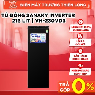 Vh 230vd3 - miễn phí công lắp - tủ đông sanaky inverter 213 lít td.vh230vd3 - bảo hành chính hãng