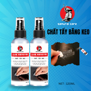 Dung dich tẩy rửa băng dính decal sticker băng keo dán đa năng Samurai Care, kèm vòi xịt