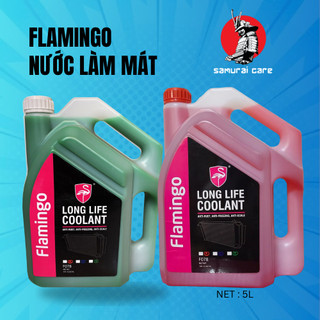 Nước làm mát động cơ ô tô màu Xanh/Đỏ Flamingo F078 5 lít - Hãng Phân Phối Chính Thức